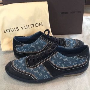 Louis Vuitton Blue Monogram Sneakers Wapity Case